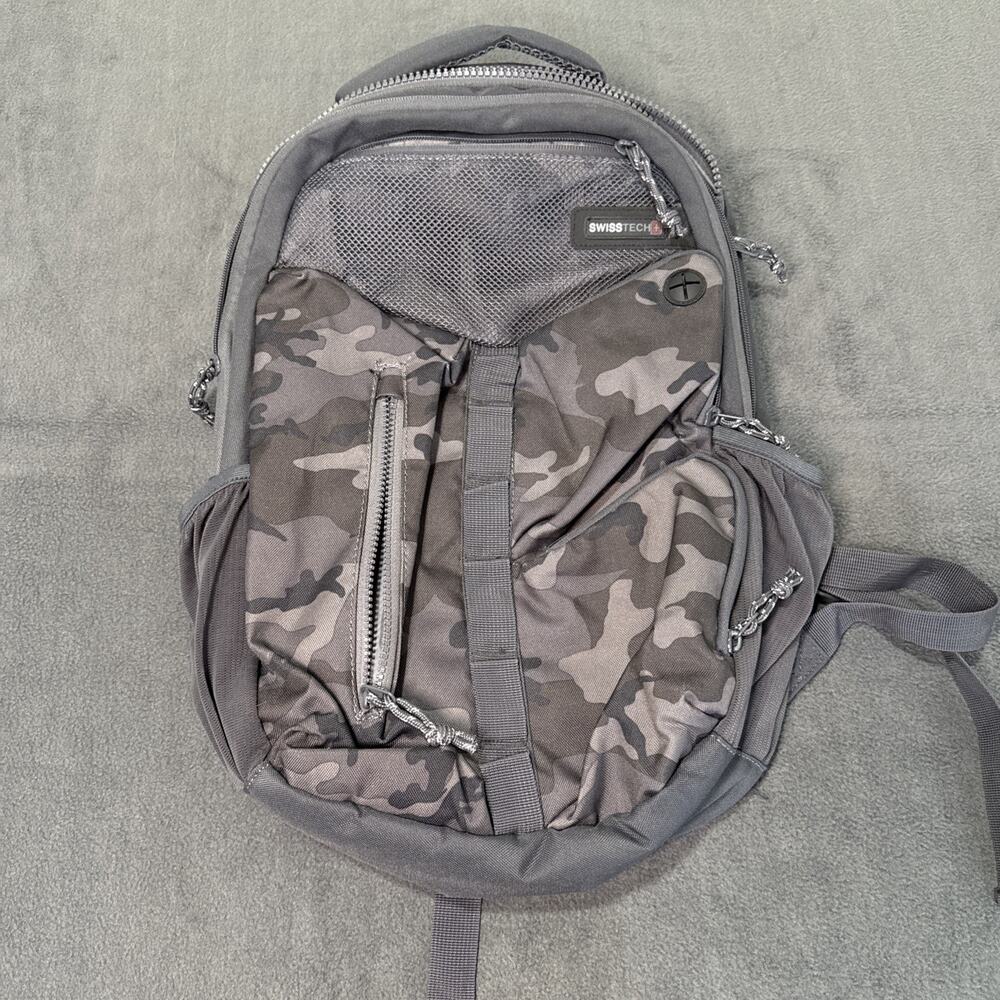 Swiss Tech appenzell Backpack Camo, Laptop Compartment, Internal Organizer